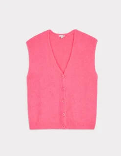 Celio Gilet sans manches boutonné - rose^Femme Gilets & Cardigans|Pulls