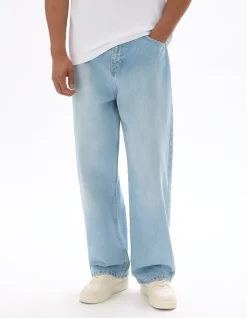 Celio Jean baggy 100% coton- bleu délavé^Homme Jeans