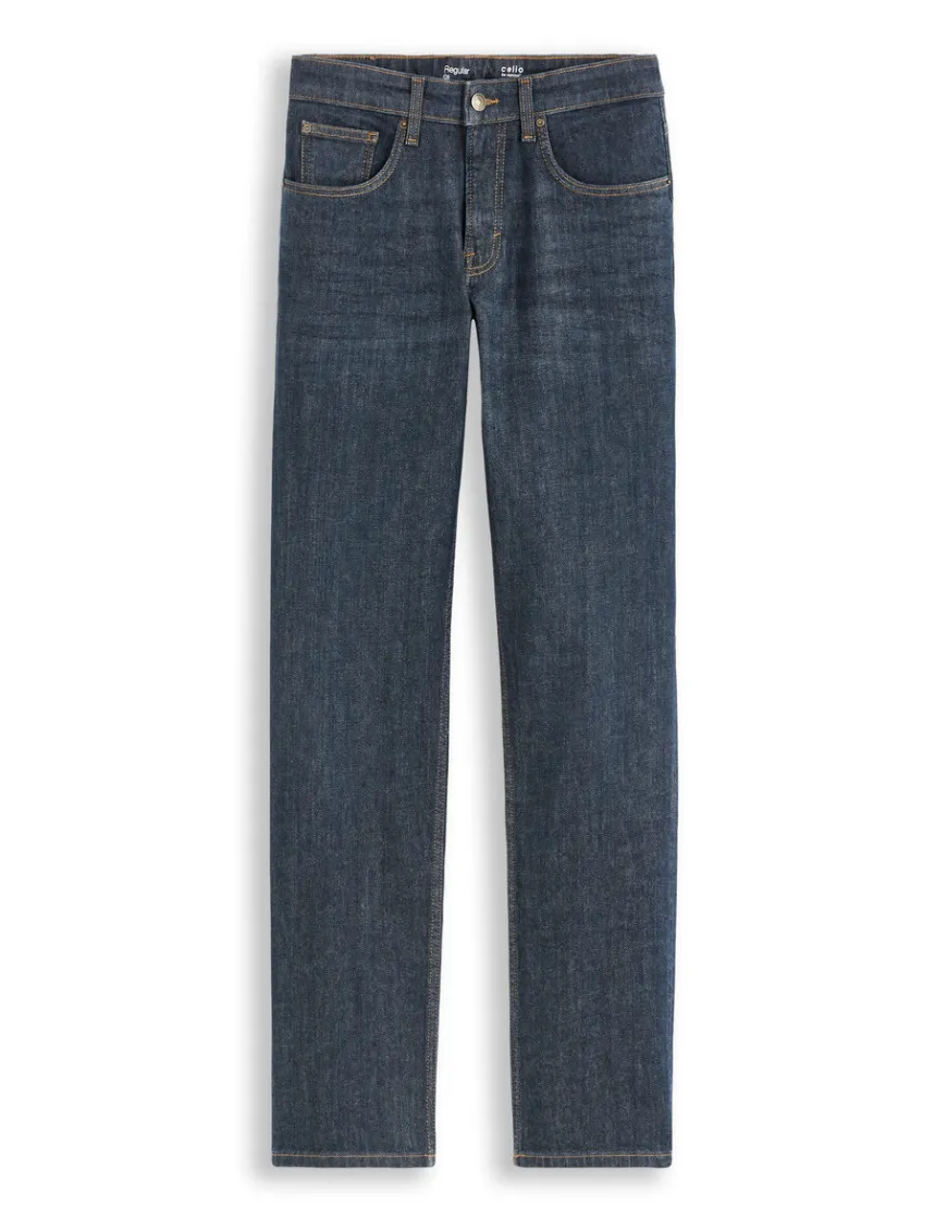 Celio Jean C.5 regular coton stretch 3 longueurs - bleu foncé^Homme Jeans 3 Longueurs|Jeans