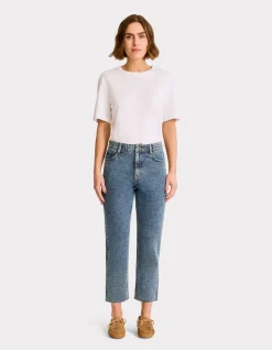 Celio Jean droit 7/8è - bleu^Femme Jeans
