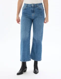 Celio Jean large longeur cheville - bleu foncé^Femme Les Essentiels Aux Meilleurs Prix|Jeans