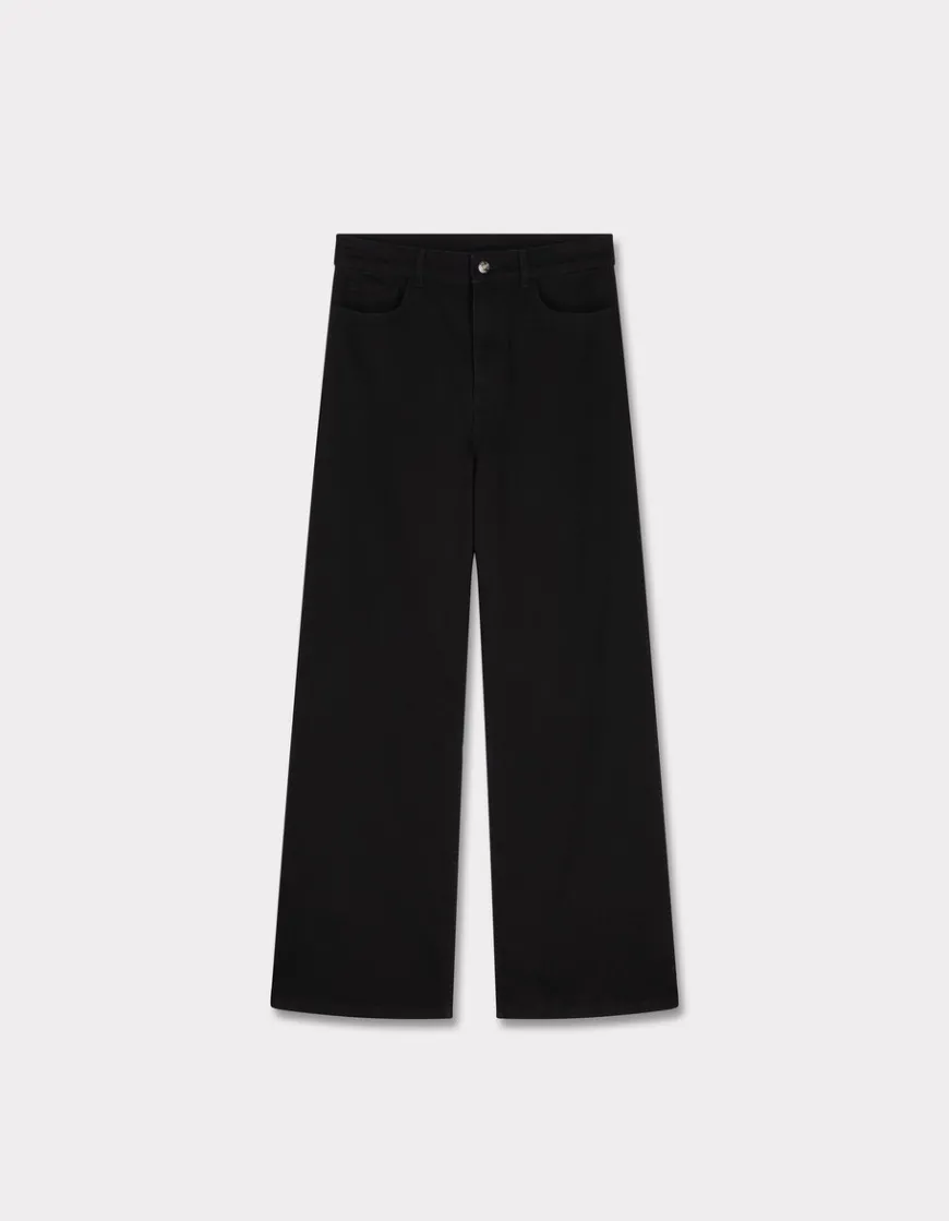 Celio Jean large taille haute noir - noir^Femme Jeans