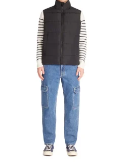 Celio Jean loose cargo 100% coton - bleu^Homme Jeans Loose|Jeans