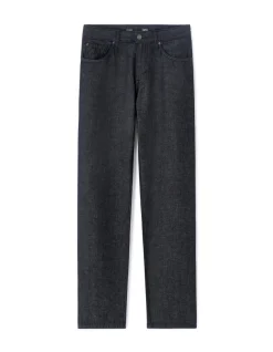Celio Jean straight coton lin mélangé - bleu^Homme C.15 / Jeans Straight|Jeans