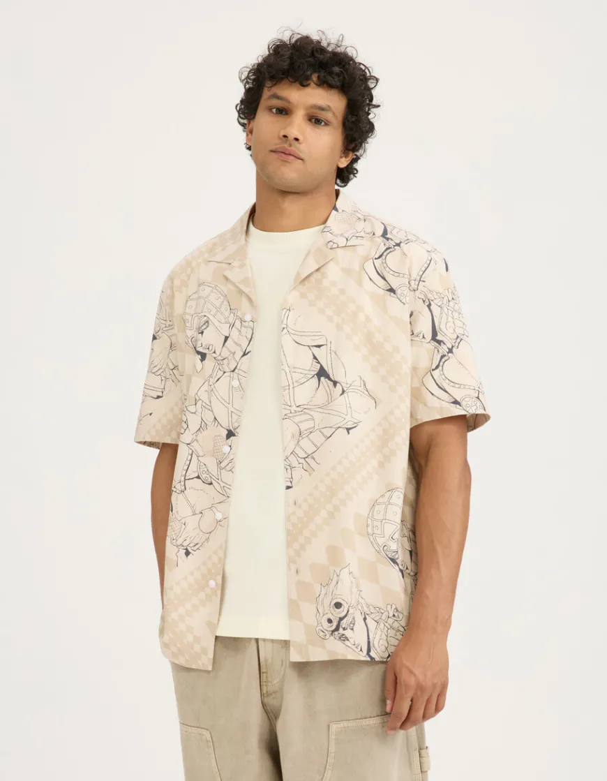 Celio Jojo's Bizarre Adventure - Chemise^Homme Collabs|Costumes Casual