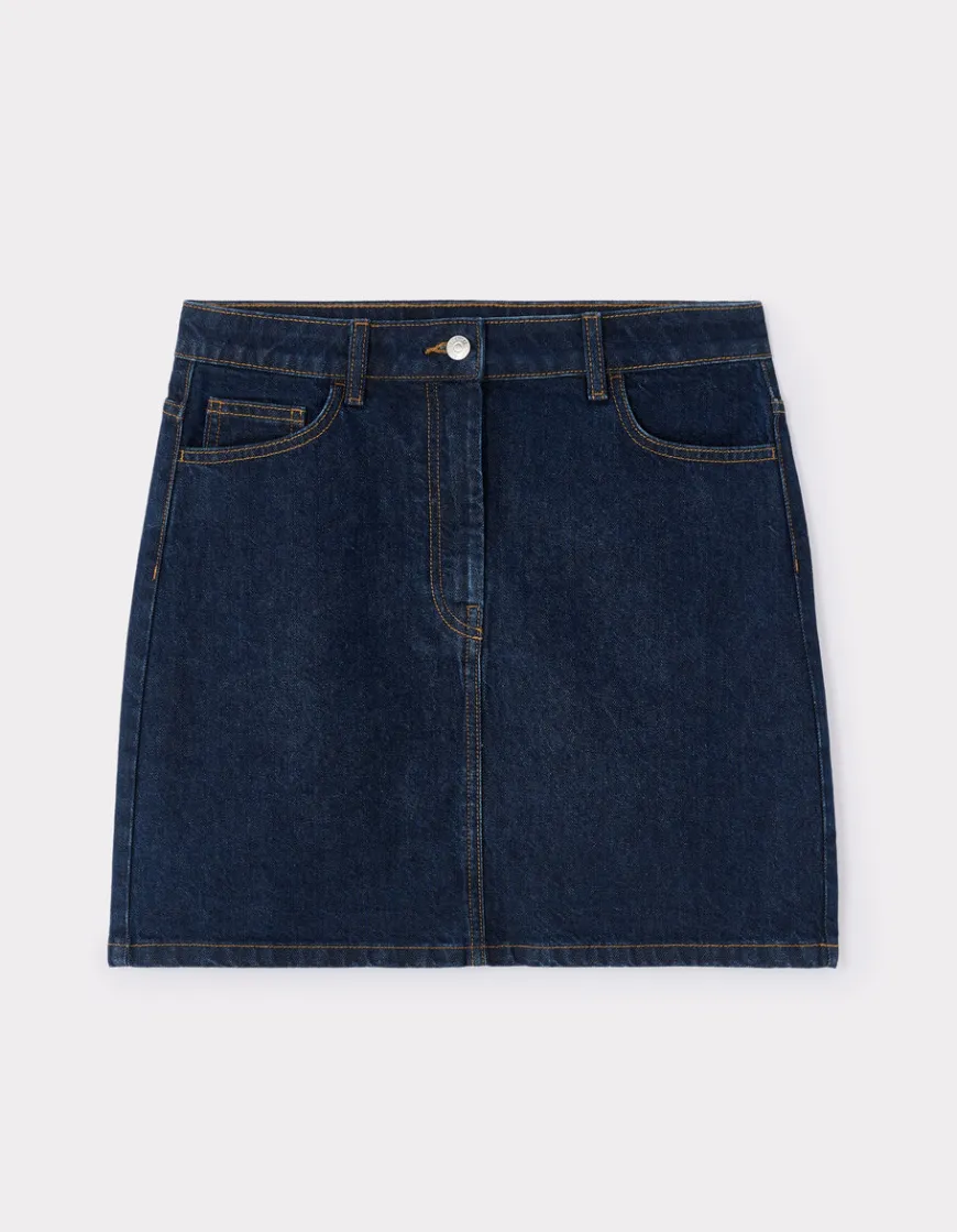 Celio Jupe courte basic en denim - denim^Femme Les Essentiels Aux Meilleurs Prix|Jupes & Shorts