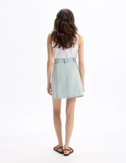 Celio Jupe courte en jean -^Femme Les Essentiels Aux Meilleurs Prix|Jupes & Shorts