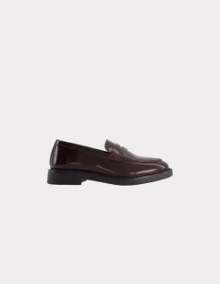 Celio Mocassin à bouts ronds en cuir - marron^Femme Les Meilleures Ventes