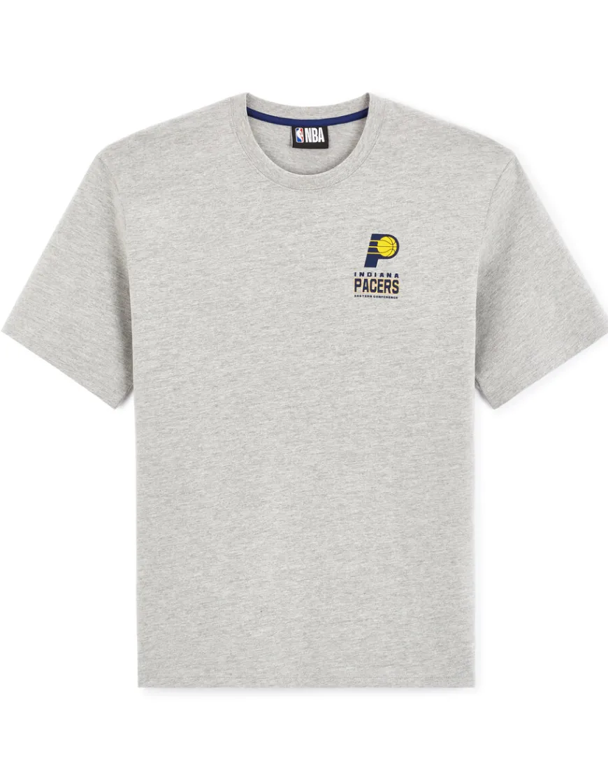 Celio NBA - T-shirt gris des PACERS d'Indiana^Homme T-Shirts