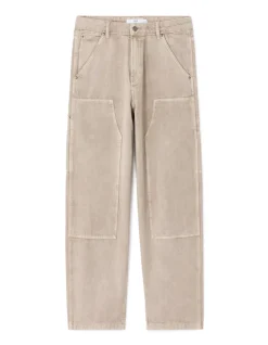 Celio Pantalon baggy 100% coton - beige^Homme Pantalons