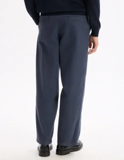 Celio Pantalon baggy 100% coton - marine^Homme Pantalons