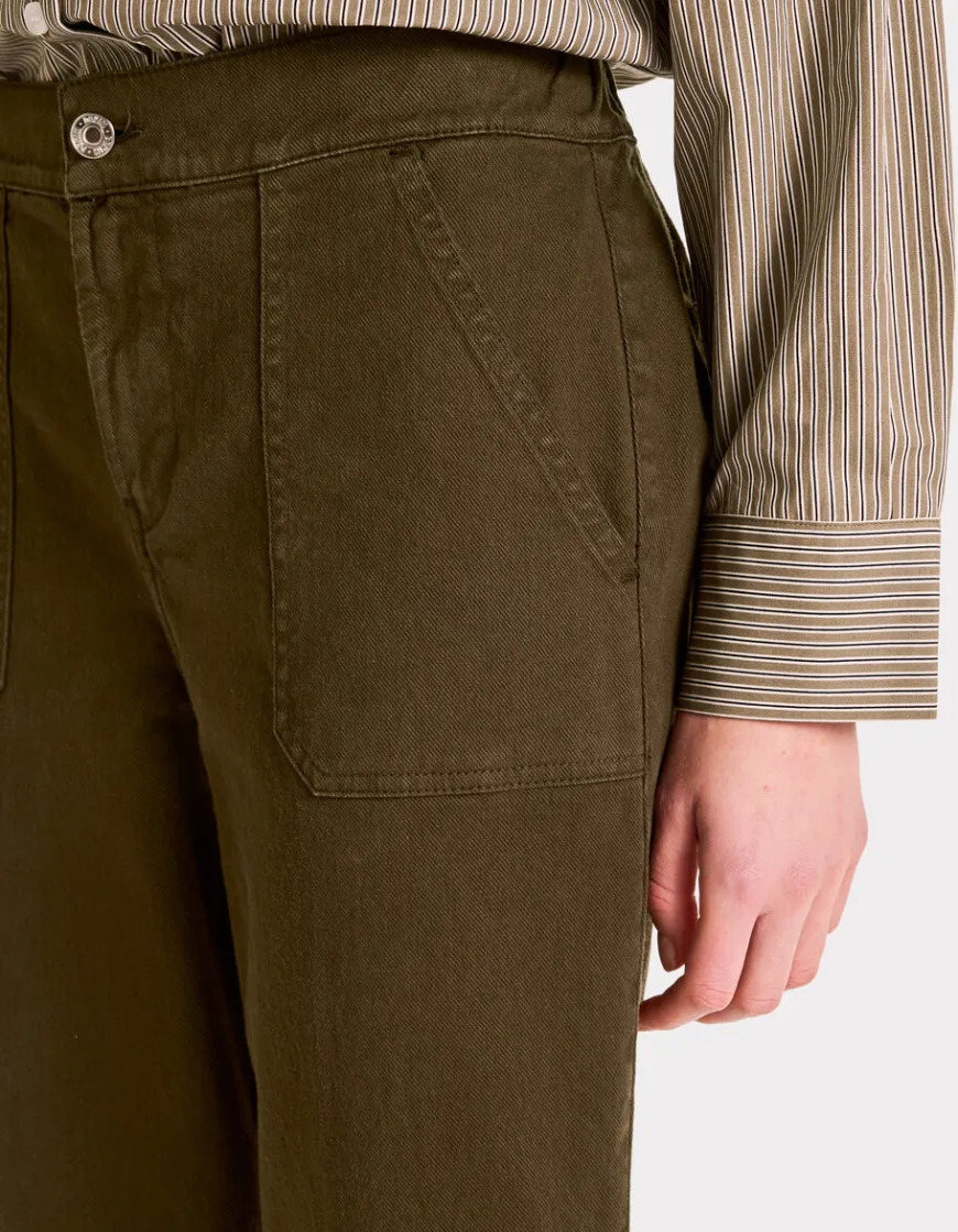 Celio Pantalon cargo - vert^Femme Pantalons
