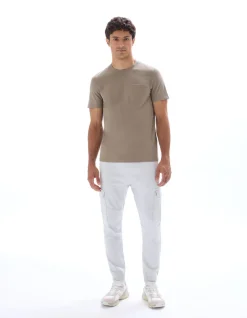 Celio Pantalon cargo slim coton stretch - écru^Homme Pantalons