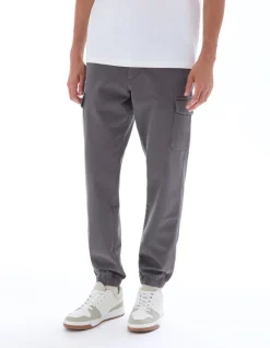 Celio Pantalon cargo straight coton stretch -^Homme Pantalons