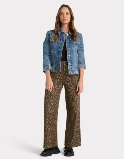 Celio Pantalon cheville large - léopard^Femme Pantalons|Les Ensembles