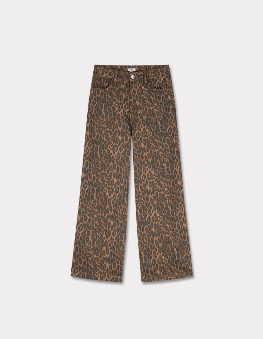 Celio Pantalon cheville large - léopard^Femme Pantalons|Les Ensembles