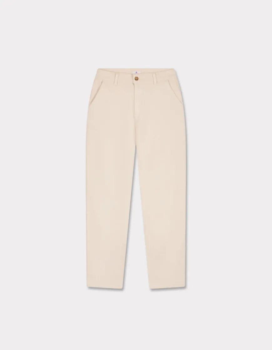 Celio Pantalon chino longueur cheville - beige^Femme Pantalons