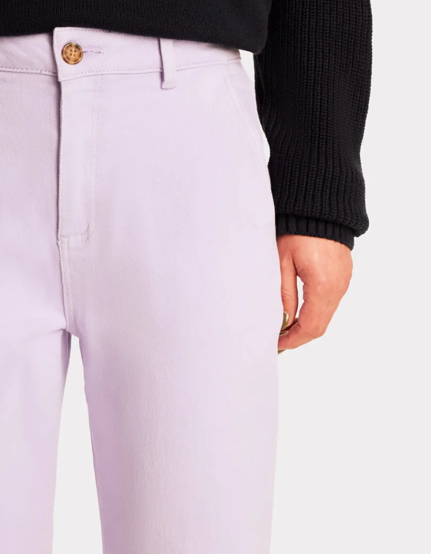 Celio Pantalon chino épais - violet^Femme Pantalons