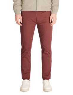 Celio Pantalon chino slim coton stretch - bordeaux^Homme Pantalons Chinos|Pantalons