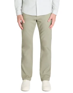 Celio Pantalon chino straight en coton stretch - vert^Homme Pantalons Chinos|Pantalons