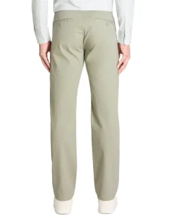 Celio Pantalon chino straight en coton stretch - vert^Homme Pantalons Chinos|Pantalons