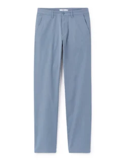Celio Pantalon chino straight en coton stretch - bleu clair^Homme Pantalons Chinos|Pantalons