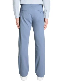 Celio Pantalon chino straight en coton stretch - bleu clair^Homme Pantalons Chinos|Pantalons