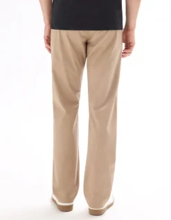 Celio Pantalon chino straight en coton stretch - beige^Homme Pantalons Chinos|Pantalons
