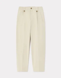Celio Pantalon cigarette - écru^Femme Pantalons