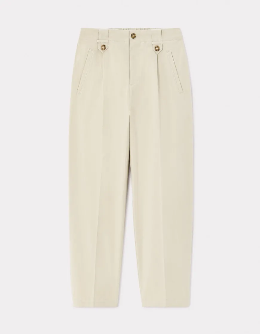 Celio Pantalon cigarette - écru^Femme Pantalons