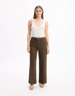 Celio Pantalon décontracté - vert^Femme Pantalons