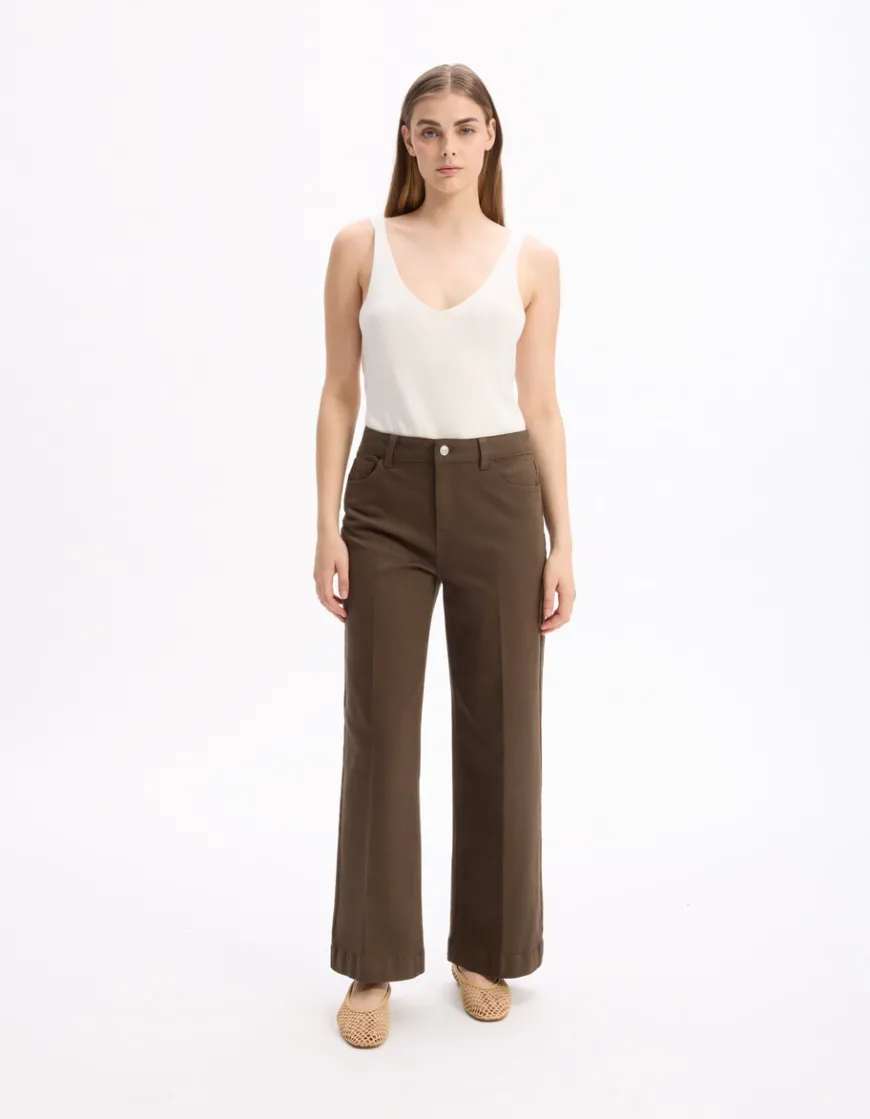 Celio Pantalon décontracté - vert^Femme Pantalons