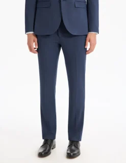 Celio Pantalon de costume slim stretch bi-ton -^Homme Pantalons|Pantalons De Costumes