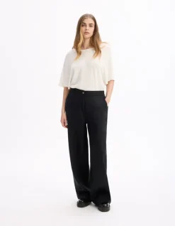 Celio Pantalon en lin -^Femme Pantalons|Collection Lin