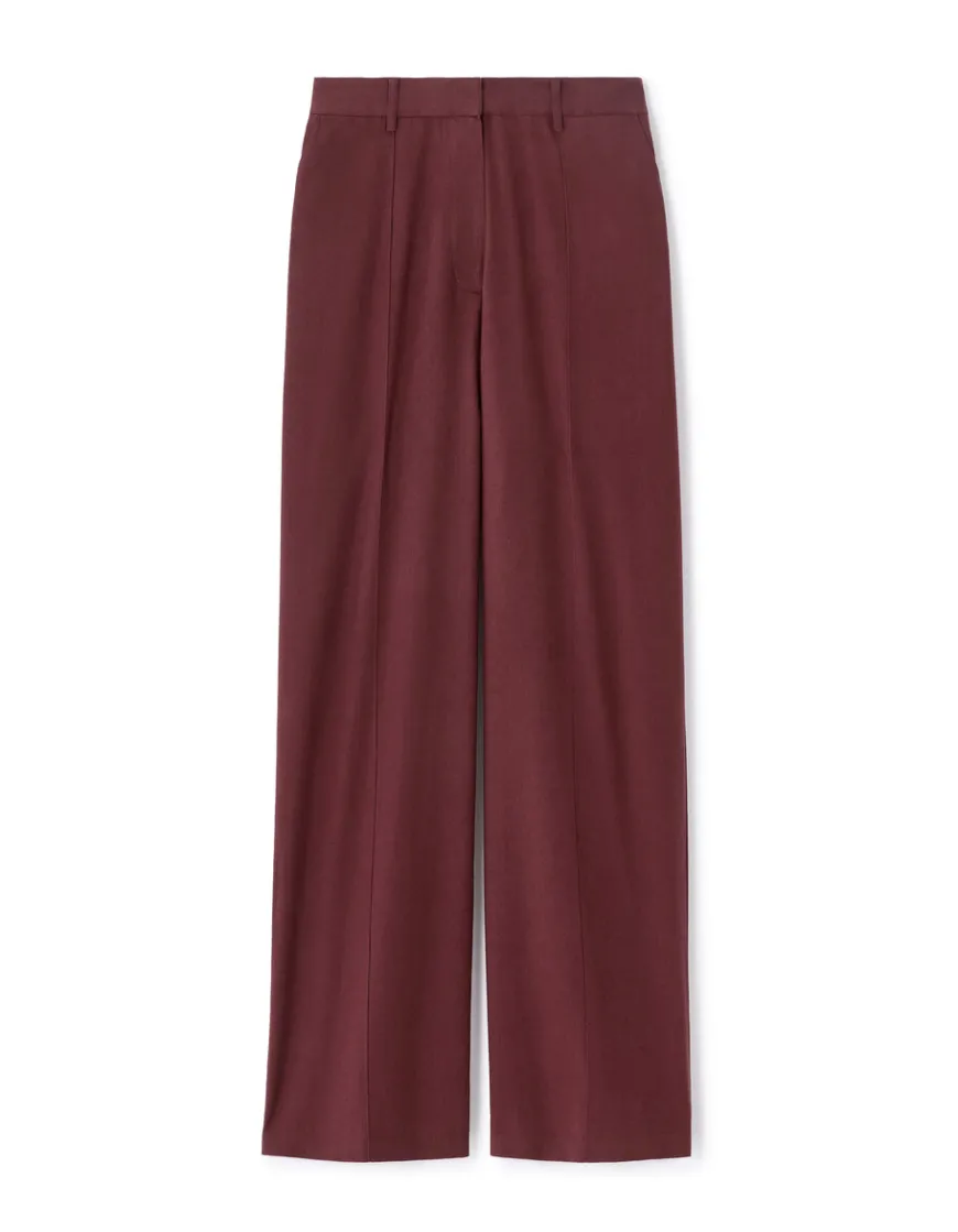Celio Pantalon fluide coton lin - marron^Femme Les Tailleurs|Les Meilleures Ventes