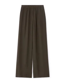 Celio Pantalon fluide satiné - gris^Femme Pantalons|Les Ensembles