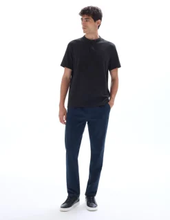 Celio Pantalon 24H straight lyocell mélangé - marine^Homme Pantalons 24H|Pantalons