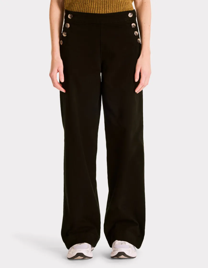 Celio pantalon large à bouton décoratifs -^Femme Pantalons