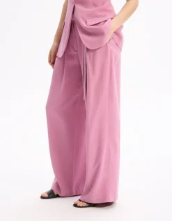 Celio Pantalon large - rose^Femme Les Tailleurs|Pantalons