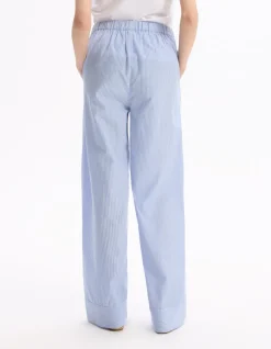 Celio Pantalon large en popeline de coton -^Femme Loungewear|Les Essentiels Aux Meilleurs Prix