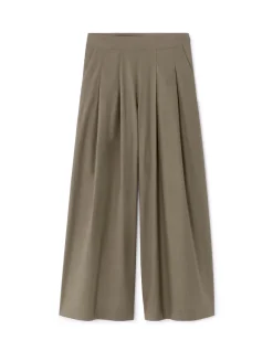 Celio Pantalon légé fluide - kaki^Femme Pantalons