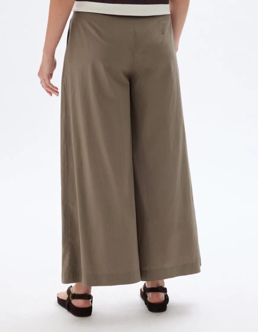 Celio Pantalon légé fluide - kaki^Femme Pantalons