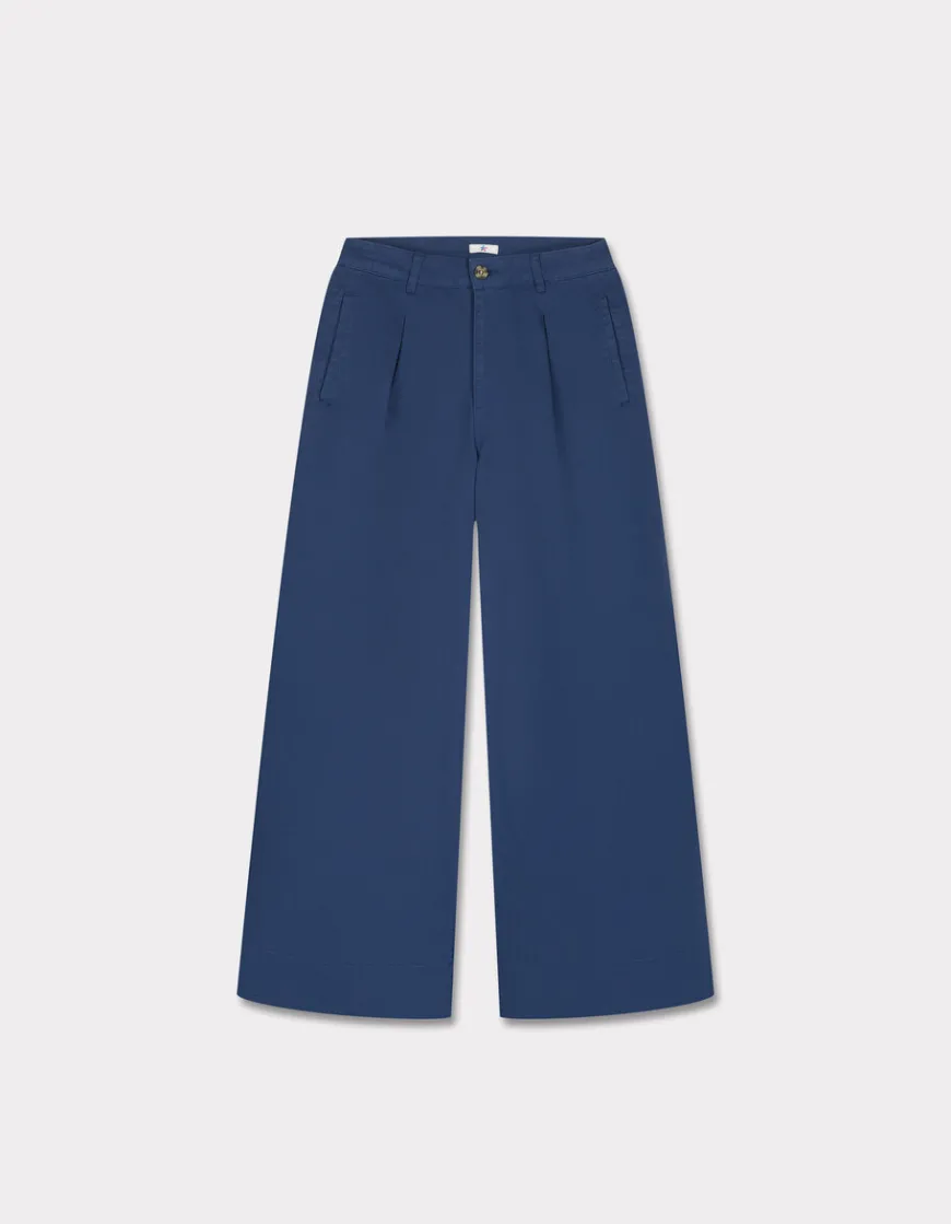 Celio Pantalon long à pinces - bleu^Femme Pantalons