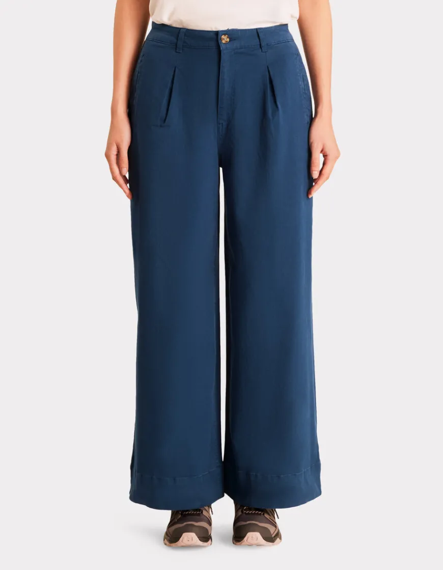 Celio Pantalon long à pinces - bleu^Femme Pantalons