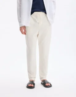 Celio Pantalon loose coton mélangé - beige^Homme Pantalons