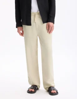Celio Pantalon loose fluide -^Homme Pantalons En Lin|Pantalons