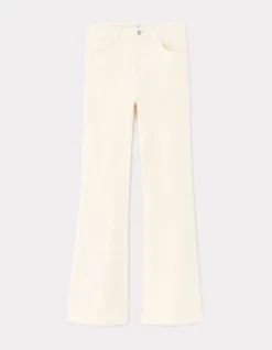 Celio Pantalon patte d'éléphant - beige^Femme Pantalons