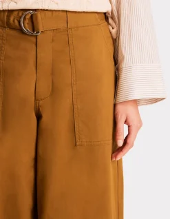 Celio Pantalon poches cargo à ceinture - vert^Femme Pantalons