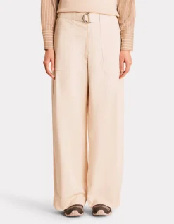 Celio Pantalon poches cargo à ceinture - beige^Femme Pantalons