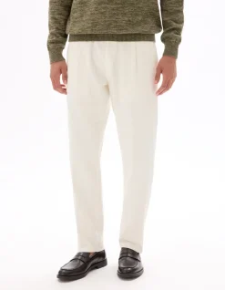 Celio Pantalon slim coton lin stretch - écru^Homme Pantalons|Pantalons En Lin